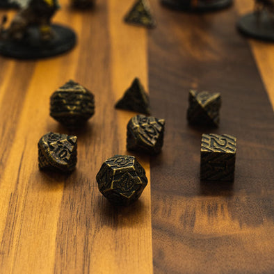 Adventure Dice - 7 Piece Set - Metal - Pyramid Chamber available at 401 Games Canada