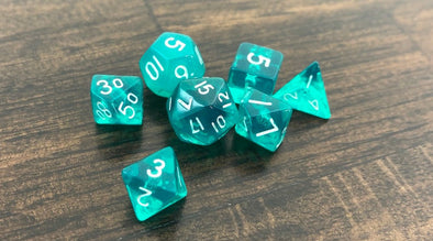 Adventure Dice - 7 Piece Set - Mini - Caribbean Coast available at 401 Games Canada