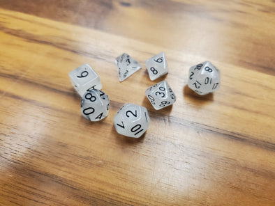 Adventure Dice - 7 Piece Set - Mini - Full Moon available at 401 Games Canada