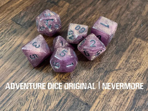 Adventure Dice - 7 Piece Set - Nevermore available at 401 Games Canada