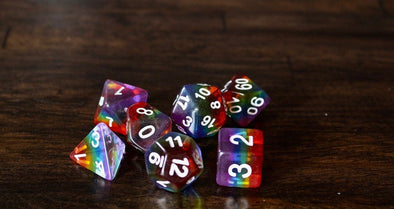 Adventure Dice - 7 Piece Set - Over The Rainbow available at 401 Games Canada