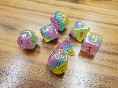 Adventure Dice - 7 Piece Set - Pegicorn Poop available at 401 Games Canada