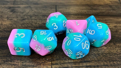 Adventure Dice - 7 Piece Set - Polyhedral Happiness available at 401 Games Canada