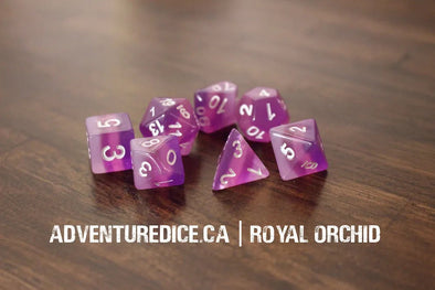 Adventure Dice - 7 Piece Set - Royal Orchid available at 401 Games Canada