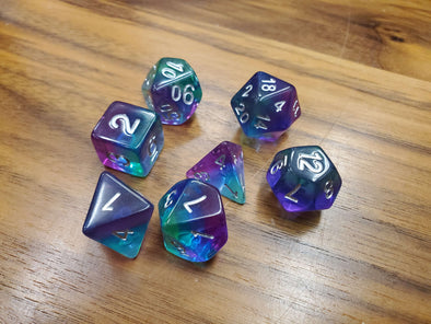 Adventure Dice - 7 Piece Set - Sea Glass available at 401 Games Canada