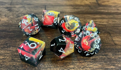 Adventure Dice - 7 Piece Set - Sharp Edge - Chaos Whirlwind available at 401 Games Canada