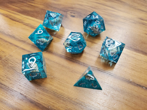 Adventure Dice - 7 Piece Set - Sharp Edge - Seabed Adventures available at 401 Games Canada