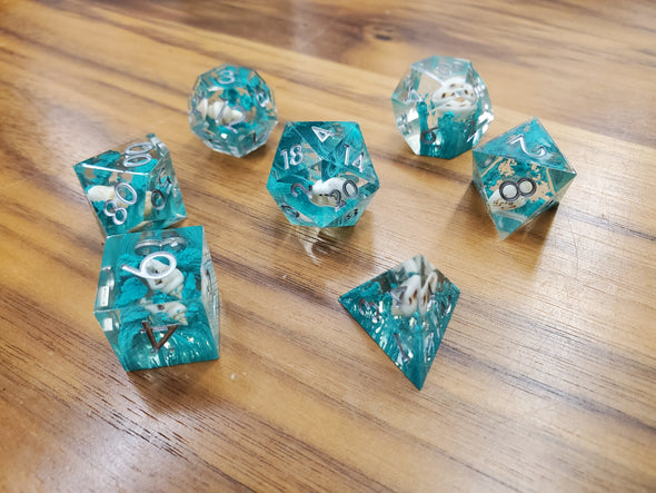 Adventure Dice - 7 Piece Set - Sharp Edge - Seabed Discovery available at 401 Games Canada