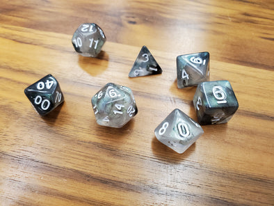 Adventure Dice - 7 Piece Set - Smoke Show available at 401 Games Canada