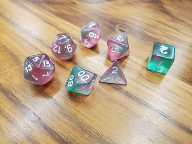 Adventure Dice - 7 Piece Set - Sour Watermelons available at 401 Games Canada