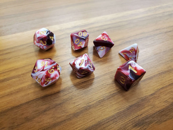 Adventure Dice - 7 Piece Set - Vampiric Dessert available at 401 Games Canada