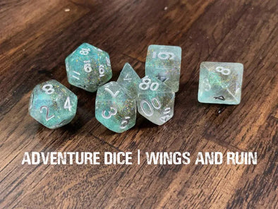 Adventure Dice - 7 Piece Set - Wings and Ruin available at 401 Games Canada