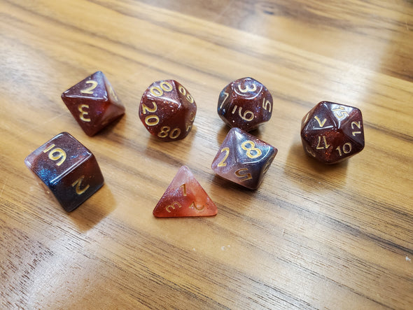 Adventure Dice - 7 Piece Set - Xorn Traveller available at 401 Games Canada