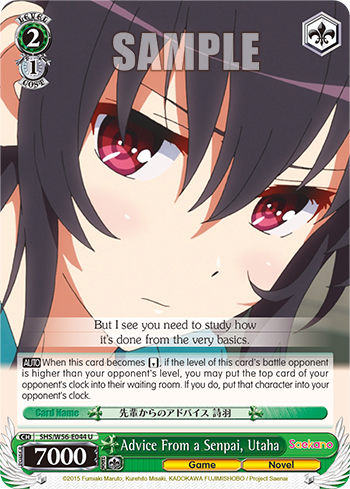 Advice From a Senpai, Utaha - SHS/W56-E044 - Uncommon available at 401 Games Canada