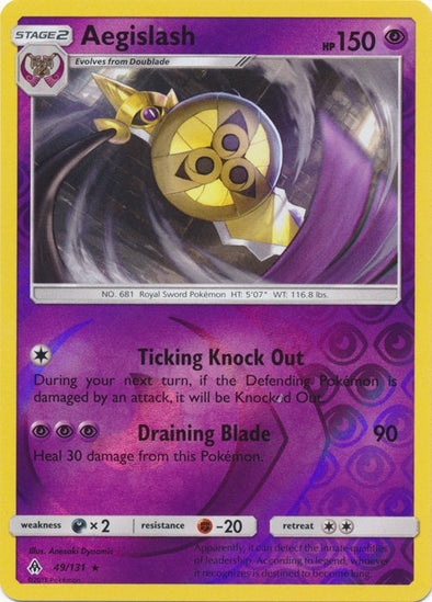 Aegislash - 49/131 - Rare - Reverse Holo available at 401 Games Canada