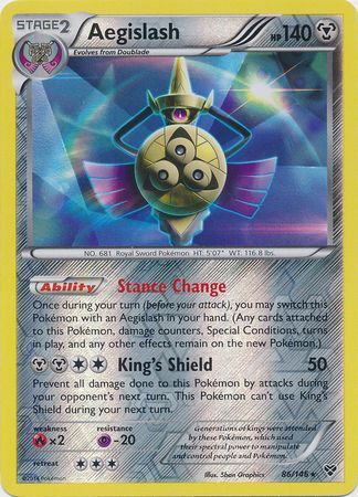 Aegislash - 86/146 - Holo Rare - Reverse Holo available at 401 Games Canada