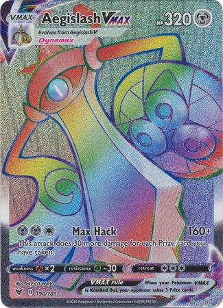 Aegislash VMAX - 190/185 - Hyper Rare available at 401 Games Canada