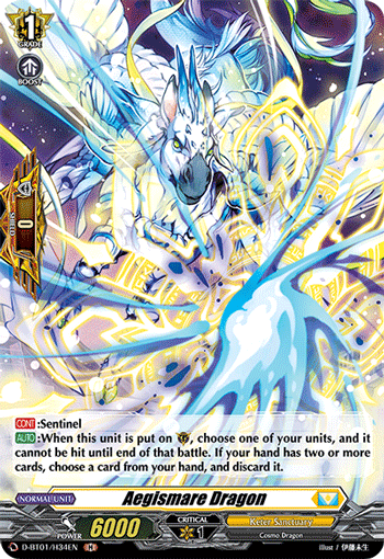 Aegismare Dragon - D-BT01/H34 - Holo Rare available at 401 Games Canada