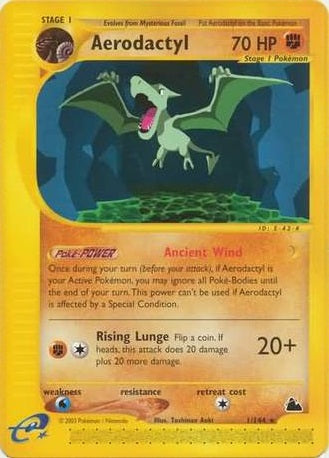 Aerodactyl - 1/144 - Rare available at 401 Games Canada