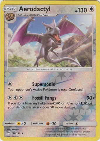 Aerodactyl - 130/181 - Rare - Reverse Holo available at 401 Games Canada