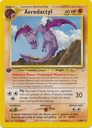 Aerodactyl - 15/64 - Rare - 1st Edition available at 401 Games Canada