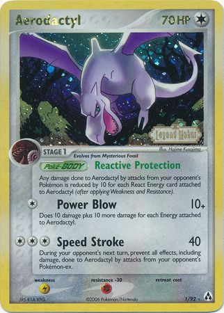 Aerodactyl - 1/92 - Holo Rare - Reverse Holo available at 401 Games Canada