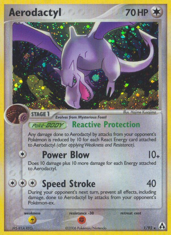 Aerodactyl - 1/92 - Holo Rare available at 401 Games Canada