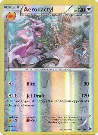 Aerodactyl - 76/124 - Rare - Reverse Holo available at 401 Games Canada