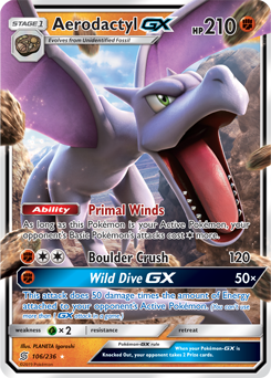 Aerodactyl GX - 106/236 - Ultra Rare available at 401 Games Canada