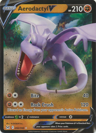 Aerodactyl V - 092/196 - Ultra Rare available at 401 Games Canada