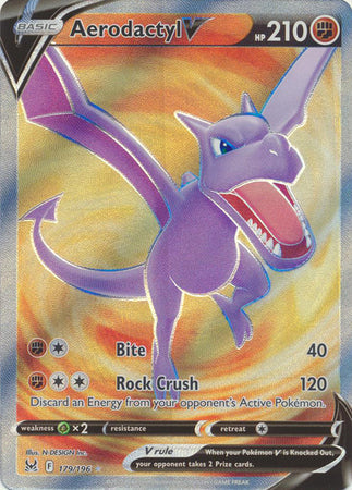 Aerodactyl V - 179/196 - Full Art Ultra Rare available at 401 Games Canada