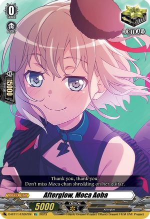 Afterglow, Moca Aoba - D-BT11/EX07EN - Extra Rare available at 401 Games Canada