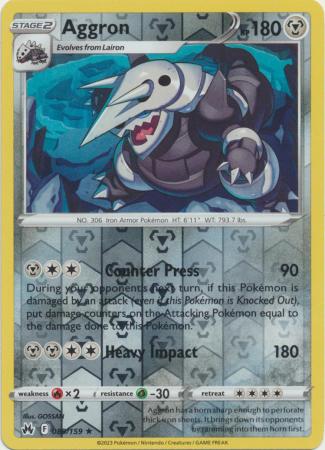 Aggron - 089/159 - Holo Rare - Reverse Holo available at 401 Games Canada