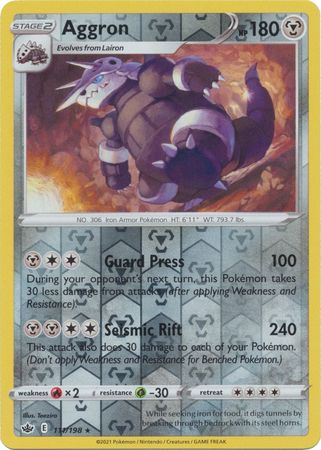 Aggron - 111/198 - Rare - Reverse Holo available at 401 Games Canada