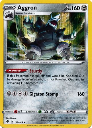 Aggron - 123/189 - Holo Rare available at 401 Games Canada