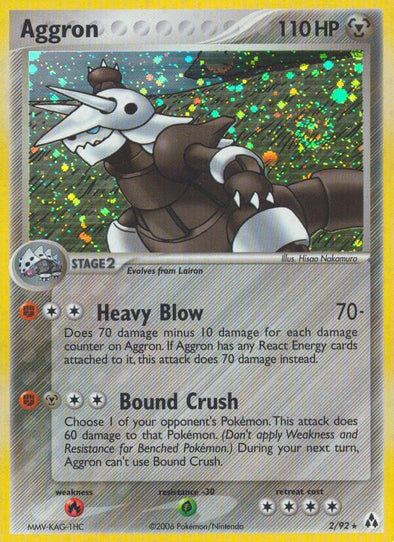 Aggron - 2/92 - Holo Rare available at 401 Games Canada