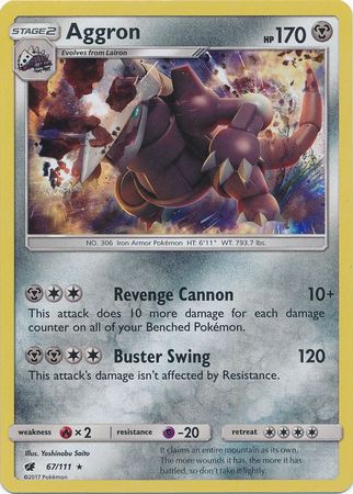 Aggron - 67/111 - Holo Rare available at 401 Games Canada