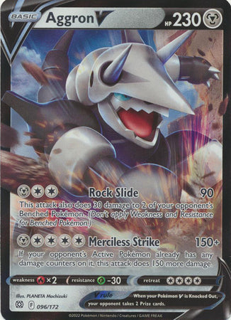 Aggron V - 096/172 - Ultra Rare available at 401 Games Canada