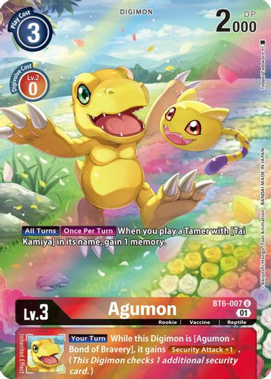 Agumon (Alternate Art) - BT6-007 - Uncommon available at 401 Games Canada