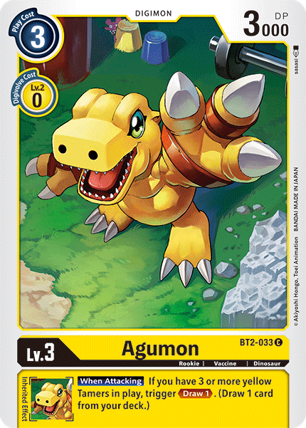 Agumon - BT2-033 - Common available at 401 Games Canada