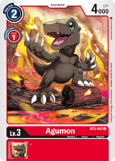 Agumon - BT3-007 - Common available at 401 Games Canada