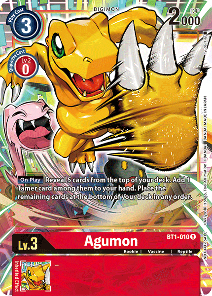 Agumon (Dash Pack Alternate Art) - BT1-010 - Promo available at 401 Games Canada