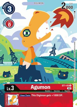 Agumon (Digimon Illustration Competition Pack) - ST1-03 - Uncommon available at 401 Games Canada