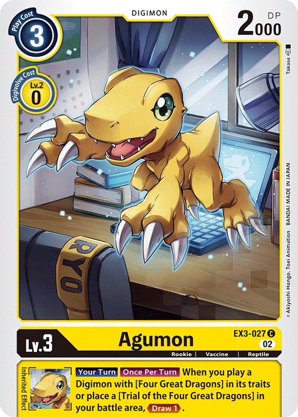 Agumon - EX3-027 - Common available at 401 Games Canada