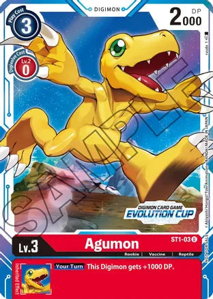 Agumon (July 2021 Evolution Cup Alternate Art) - ST1-03 - Promo available at 401 Games Canada