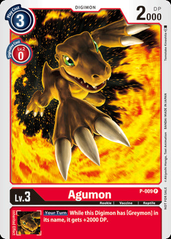 Agumon - P-009 - Promo available at 401 Games Canada