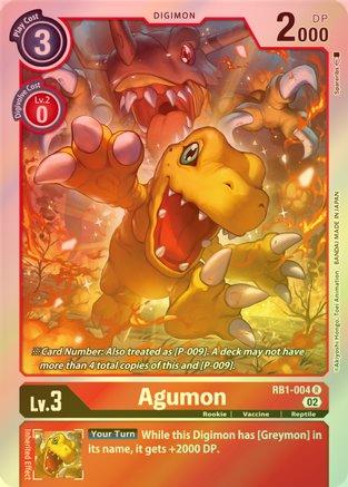 Agumon - RB1-004 - Rare (Foil) available at 401 Games Canada