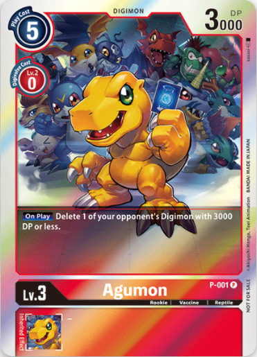 Agumon (Rainbow) - P-001 - Promo available at 401 Games Canada