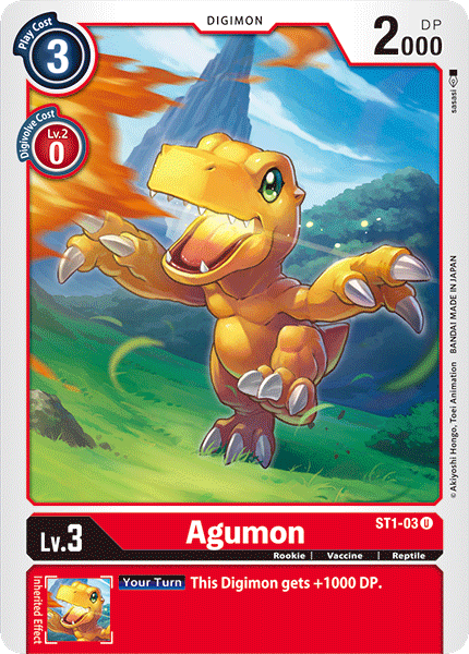 Agumon - ST1-03 - Uncommon available at 401 Games Canada