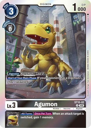 Agumon - ST15-02 - Rare available at 401 Games Canada